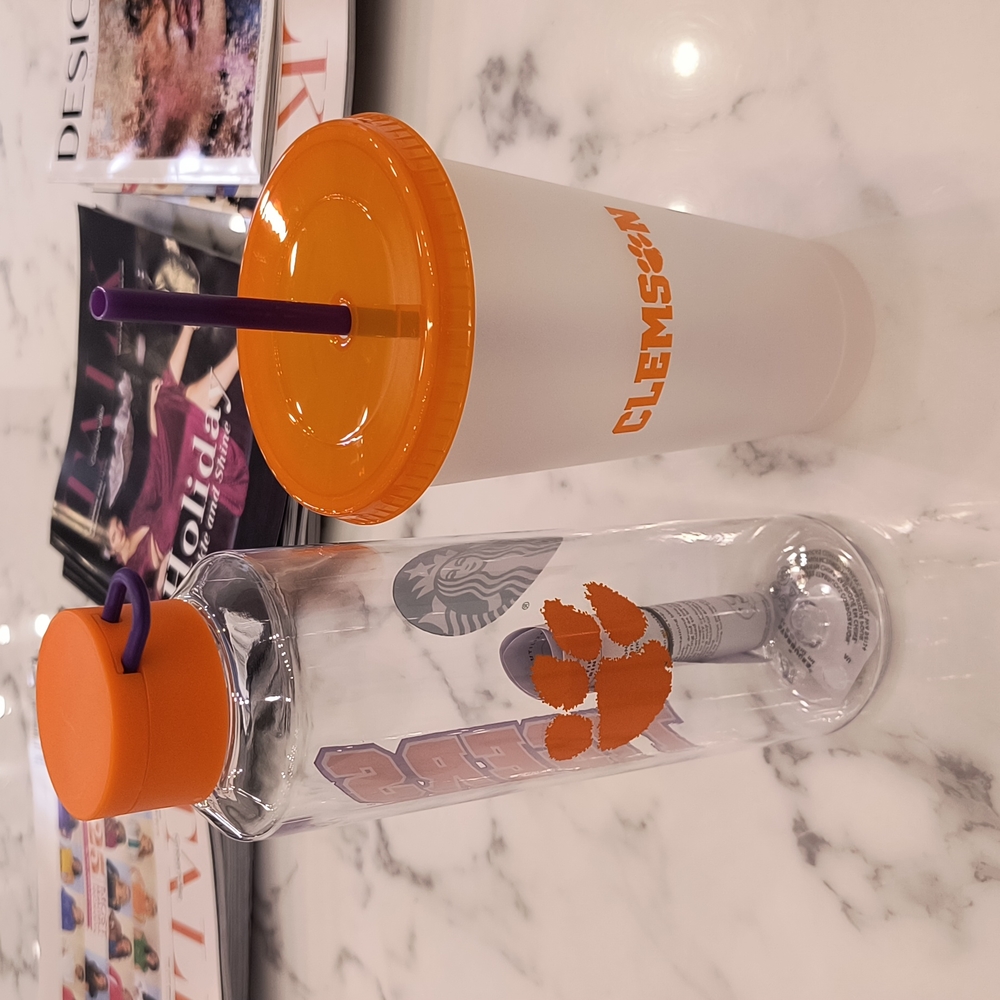 Starbucks Cold Cup & water bottle